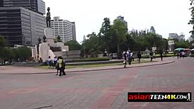 Ever seen a kinky Asian teen ride a massive dick?