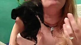 Trying on new panties in the anime world