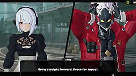 Completing a partnership with Nicole in Zenless Zone Zero featuring Gumi in 3D cartoon style