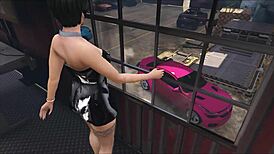 i'm cristina getting fucked by two mechanics in the workshop