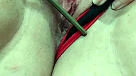 Trying on new panties in the anime world