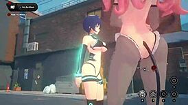 Completing a partnership with Nicole in Zenless Zone Zero featuring Gumi in 3D cartoon style