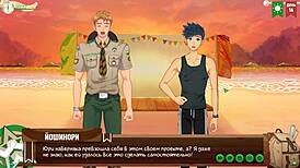 Exciting Game Friends Camp Episode Seventeen with Scout Badges and Russian Voice Acting!