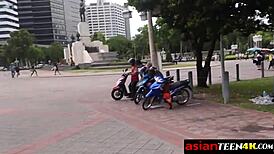 Ever seen a kinky Asian teen ride a massive dick?