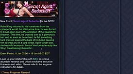 sibyl's secret agent mission in stockings and stilettos 😏