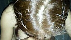 vietnamese girl sucks and swallows cum