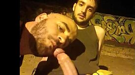 European gay amateurs sucking cocks outdoors during Seville pride