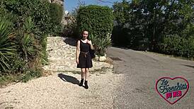 Amandine follows naughty Marie’s lead in a wild outdoor French group encounter with steamy action.