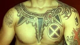 2019 joker jacks off in cosplay costume.