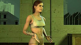 ellie, a 19-year-old, meets an older black man in 3d