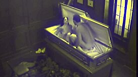 Couple caught fucking hardcore on hidden cam.