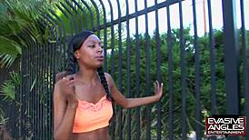 evasive angles tease my sweet black ruby fruit, licking pussy in interracial lesbian scene