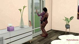 sims 4 straight girl gets seduced into first scissoring with lesbian 😏