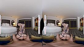 Joanna angel feels naughty pleasure from licking balls and getting fucked