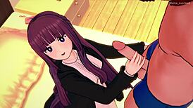 Fern starts a new sex lesson with handjob