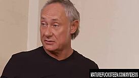 hey cutie tiffany doll and busty kerry louise, ready to bang three old dudes?