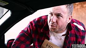 Blonde Pornstar Assists Homeless Man With Her Generous Donation