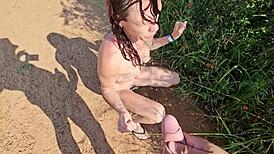 Piss whore serves as human toilet in shocking compilation of dirty acts. See her take it all in wild scenes.