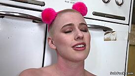 these horny miners are group banging a blonde babe