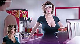 Stepmom's tight ass stuffed with massive 10-inch cock