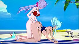 Cagliostro And Chris Yukine Engage In Intense Futanari Sex With Maria Cadenzavna Eve