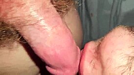 Intriguing gay blowjob with deepthroat action in the mouth.