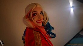 i’m shattered as joker wrecks my pink pussy hard