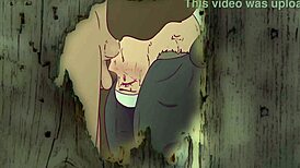 nun fantasizes double penetration in prayer booth hentai parody