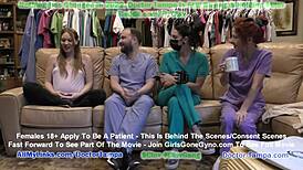 playing doctor for pregnant nova maverick’s checkup in florida. her big tits spread wide for exam.