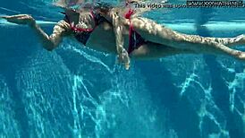 Nicole pearl super hot and horny shaking ass in the pool