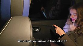 a married slut risked it all sucking a taxi driver's dick in public