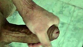 Pretty boy masturbates in the bathroom