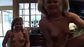 Amateur Teen Lesbians Little Summer and Topanga Lick Pussy