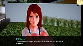 Exploring my new family in this cartoon game.