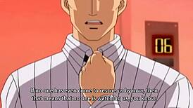 big tits milf in yellow lingerie enjoys intense group sex in uncensored hentai!