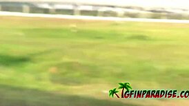 Stunning girlfriend on wild sex vacation with her amateur addicted boyfriend.