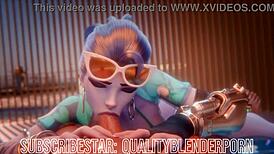 widow deepthroats cock on the beach.