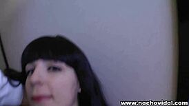 carol kneels for nacho’s cock, then bends over desk for rough pussy pounding. intense face fuck turns wild