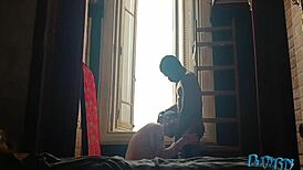 i cumshot on dorn's sexy body after doggystyle blowjob