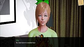 Exploring my new family in this cartoon game.