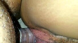 late at night, black cock fucks wet pussy in pov homemade reality, amateurs involved.
