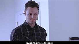 Chloe Cherry wrecks stepbrother's car and must fuck him hard!