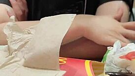 real madrid fans enjoy amateur fun with young colombian girlfriend