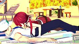 Houshou marine fucks on sex beach