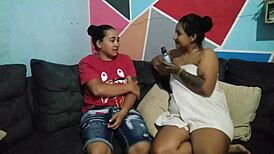 After a tough game, he relaxes at home by fucking his wife passionately.