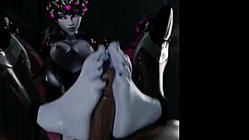 Wow! 3D Animated Footjob Feet Compilation in Hentai SFM Blender