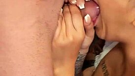 Yo, watch this tattooed Colombian swallow dick in the kitchen!