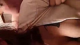 Crazy orgasm on the couch with bent pussy