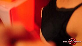 hey, i picked this guy for a hot fuck in the motel bathtub, melody antunes full on red