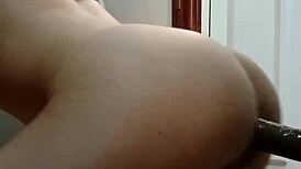 Hot Charles Looks At Reflection While Breaking Ass